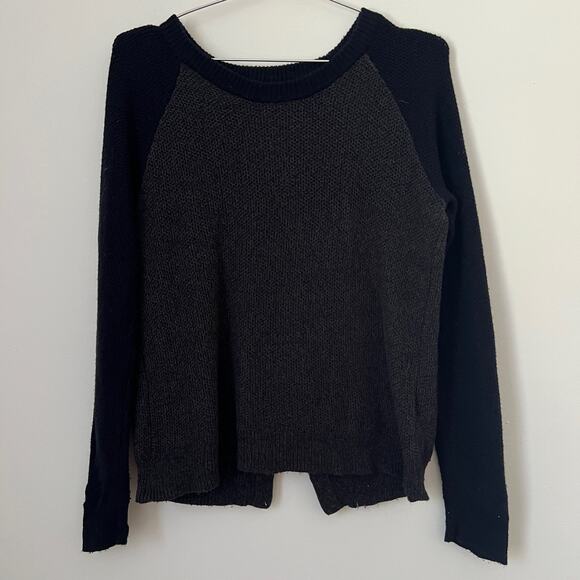 Madewell Province Cross-Back Pullover Sweater in Colorblock Size S - Picture 4 of 14